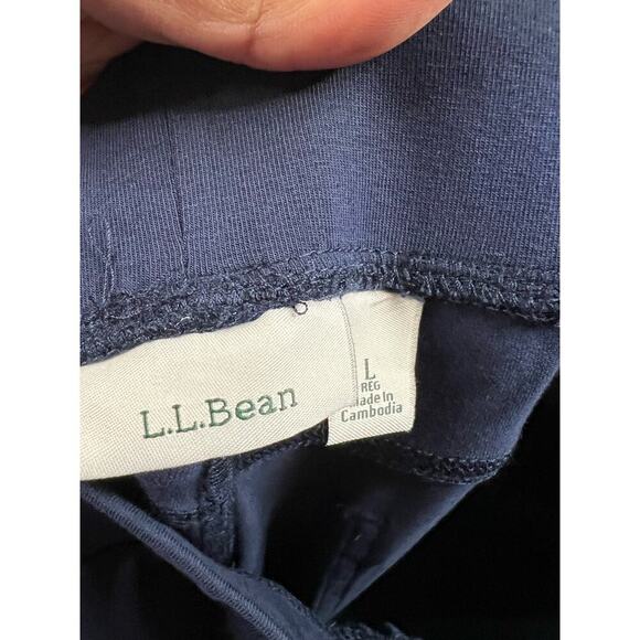 L.L. Bean Womens Blue Straight Leg Pants Size Large - Picture 3 of 4